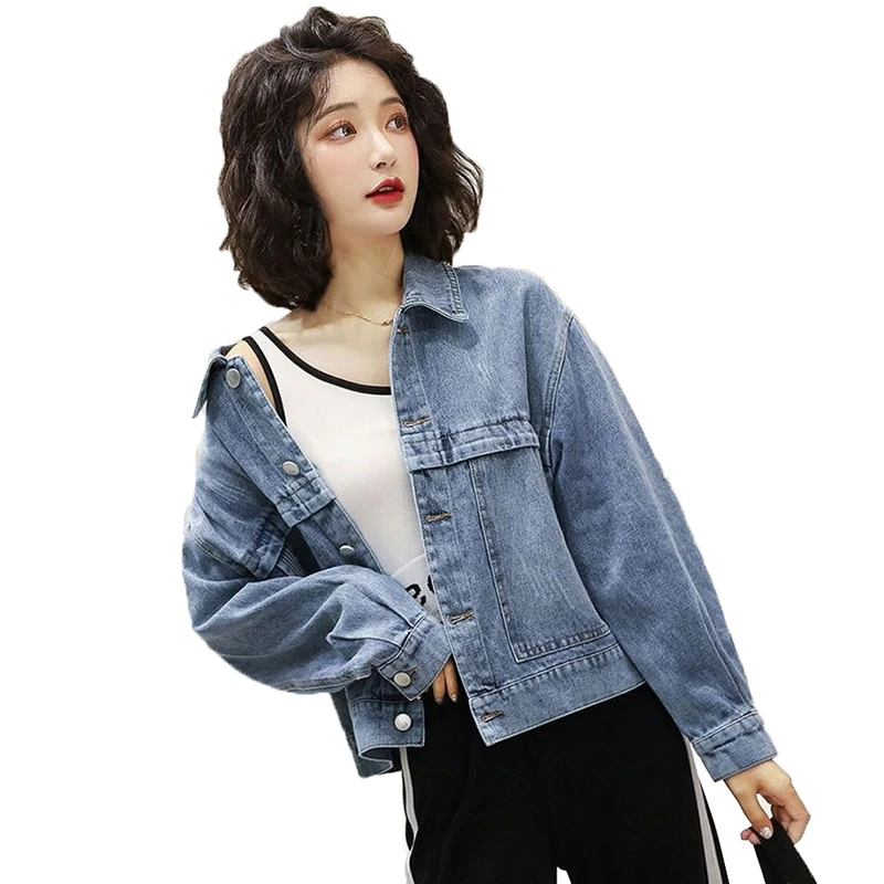 2020 Fashion Short Jacket Women Spring Autumn Letter Embroidery Denim Outerwear Student Casual Top Loose Jean Coats KW215
2020 Fashion Short Jacket Women Spring Autumn Letter Embroidery Denim Outerwear Student Casual Top Loose Jean Coats KW215