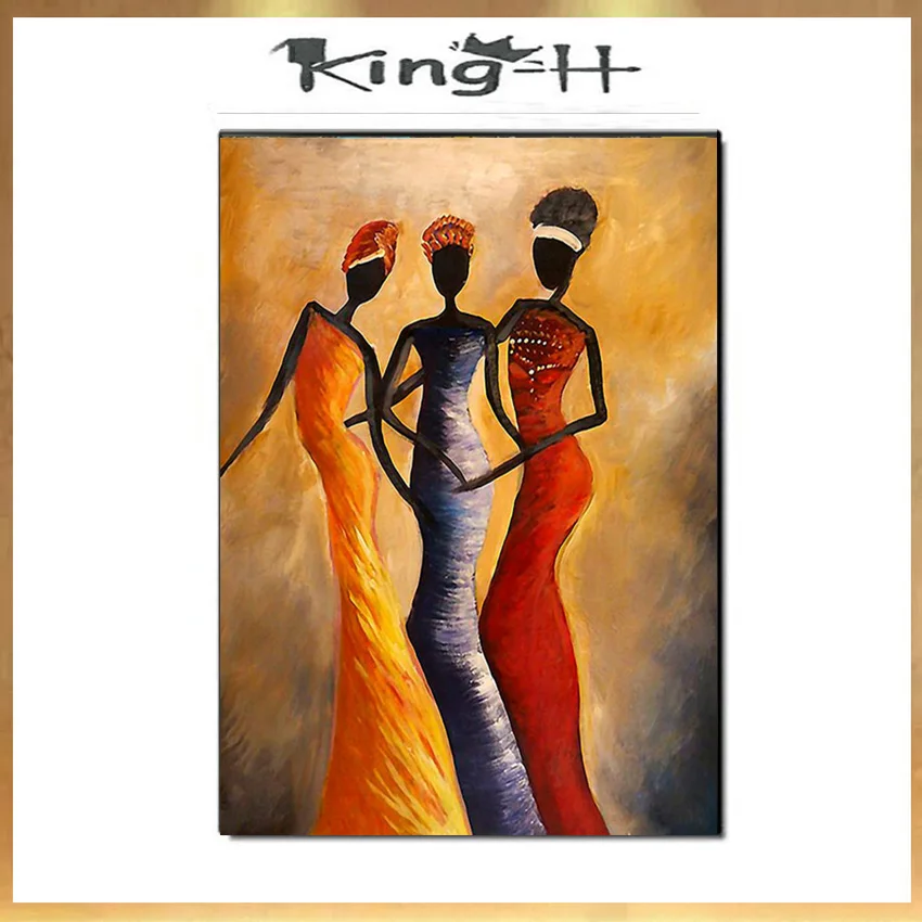 hand-painted Vintage African Woman Portrait Oil Painting on Canvas Scandinavian Canvas Art Wall Picture for Living Room
hand-painted Vintage African Woman Portrait Oil Painting on Canvas Scandinavian Canvas Art Wall Picture for Living Room