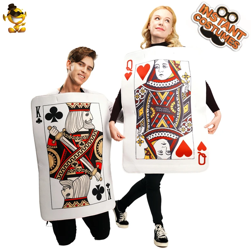 Christmas Adult Couples Card Costume Fancy Dress Up Cosplay Men Women Playing Cards Tunic for Halloween Unisex Suit
Christmas Adult Couples Card Costume Fancy Dress Up Cosplay Men Women Playing Cards Tunic for Halloween Unisex Suit