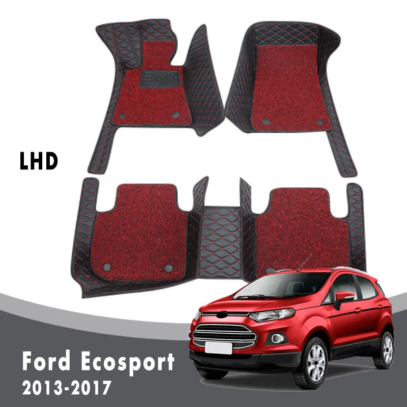 Автомобильные коврики с левым рулем для Ford Ecosport 2017 2016 2015 2014 2013, роскошные двухслойные ковры с проволочной петлей, автомобильные аксессуары для интерьера
Автомобильные коврики с левым рулем для Ford Ecosport 2017 2016 2015 2014 2013, роскошные двухслойные ковры с проволочной петлей, автомобильные аксессуары для интерьера