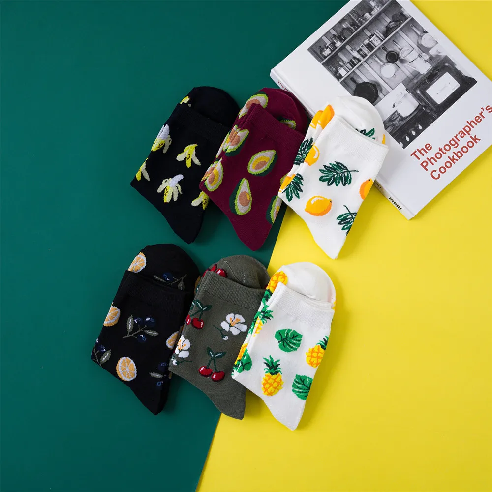 Korean style female fruit pattern socks lemon avocado pineapple orange powder short funny cotton socks ladies happy socks
Korean style female fruit pattern socks lemon avocado pineapple orange powder short funny cotton socks ladies happy socks