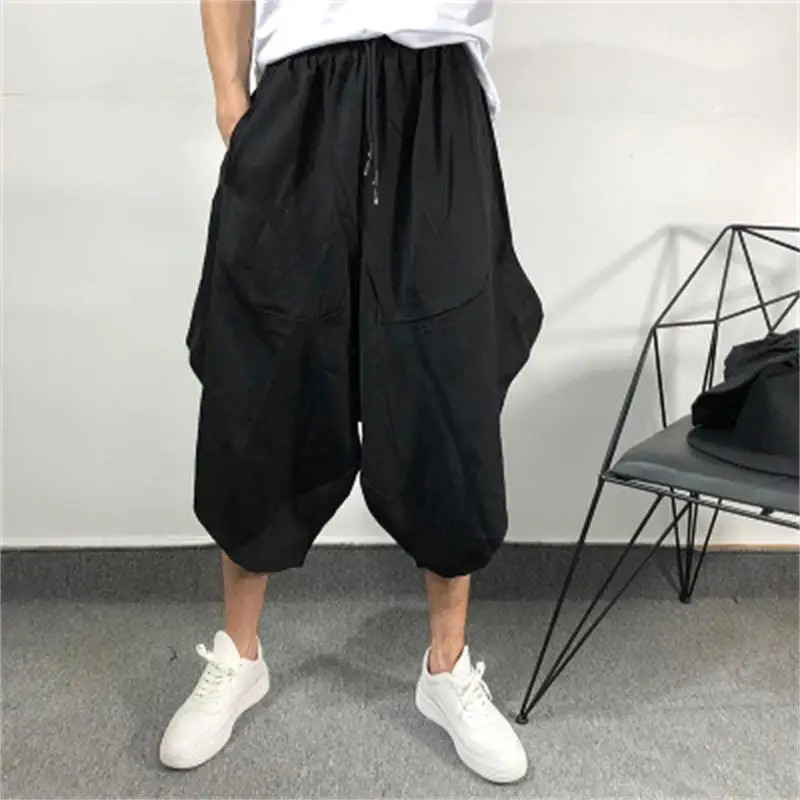 Spring and summer fashion brand loose asymmetrical seven-point Harem dark designer personality big crotch pants fashion
Spring and summer fashion brand loose asymmetrical seven-point Harem dark designer personality big crotch pants fashion