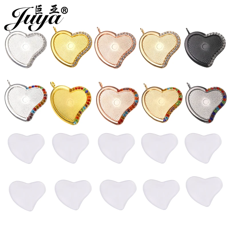 50Pcs/Set Rhinestone Bezel Pendant Base With Heart Cabochon Cameo Glass For DIY Jewelry Making Necklaces Findings Accessories
50Pcs/Set Rhinestone Bezel Pendant Base With Heart Cabochon Cameo Glass For DIY Jewelry Making Necklaces Findings Accessories