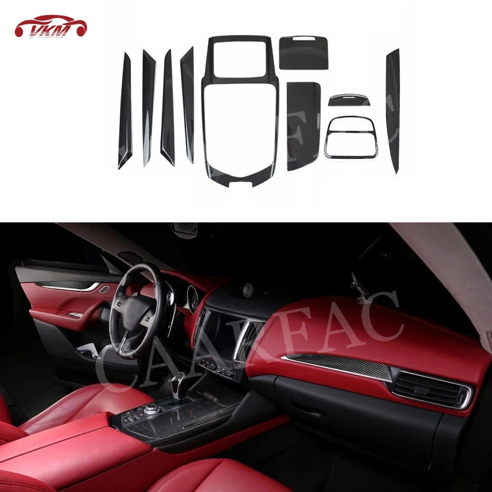 Dry Carbon Fiber Center Console Dashboard AC Outlet Car Door Interior Trim Stickers for Maserati Levante 2016-2019
Dry Carbon Fiber Center Console Dashboard AC Outlet Car Door Interior Trim Stickers for Maserati Levante 2016-2019