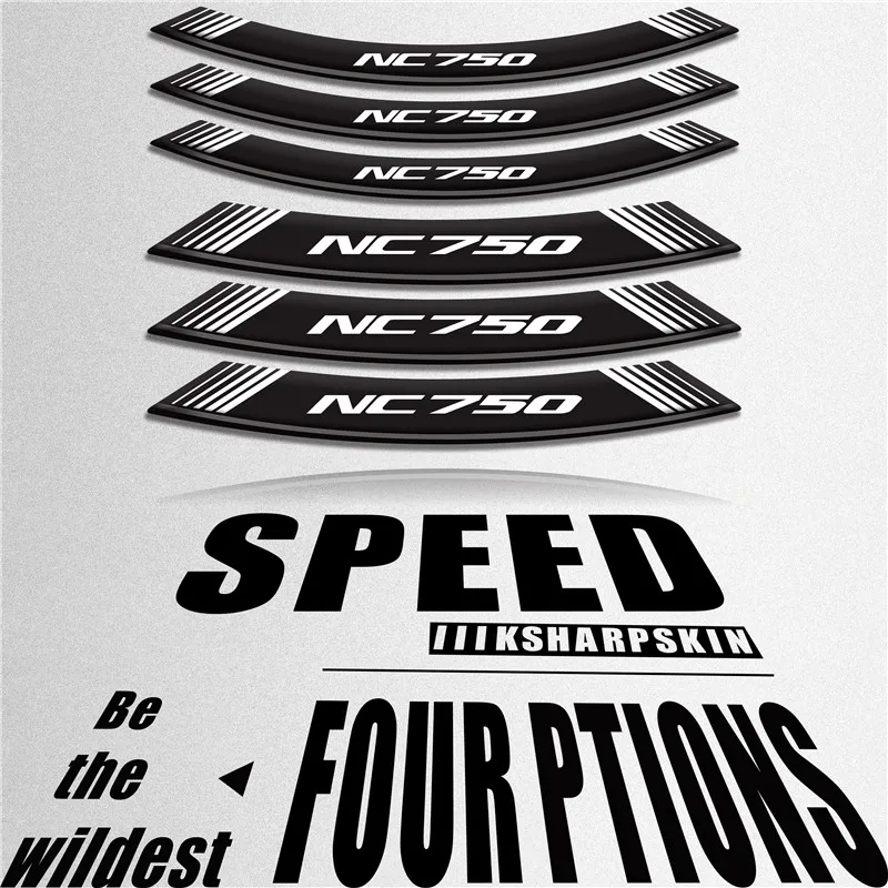 New personality motorcycle sticker tire decal reflective decorative wheel film suitable for HONDA NC750
New personality motorcycle sticker tire decal reflective decorative wheel film suitable for HONDA NC750