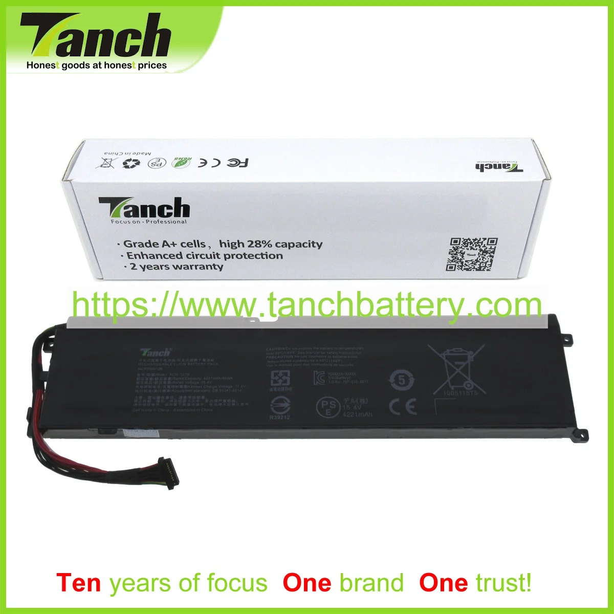 Tanch Laptop Battery for RAZER 4ICP5/46/108 RC30-0270 RZ09-02705J75-R3J1 RZ09-02705J76-R3J1 Blade 15 Base Model 15.4V 4cell
Tanch Laptop Battery for RAZER 4ICP5/46/108 RC30-0270 RZ09-02705J75-R3J1 RZ09-02705J76-R3J1 Blade 15 Base Model 15.4V 4cell