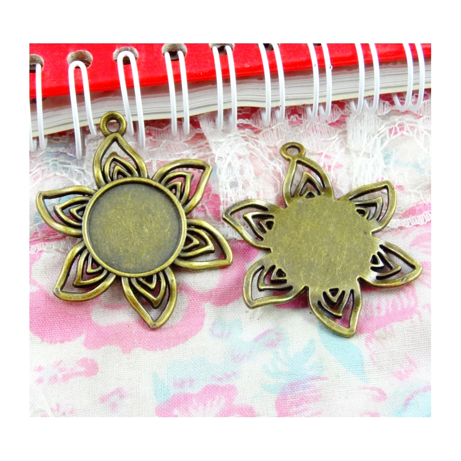 10PCS 39.6*32MM DIY Jewelry Making Accessories Antique Bronze Plated Fit Round 16mm Base Setting
10PCS 39.6*32MM DIY Jewelry Making Accessories Antique Bronze Plated Fit Round 16mm Base Setting