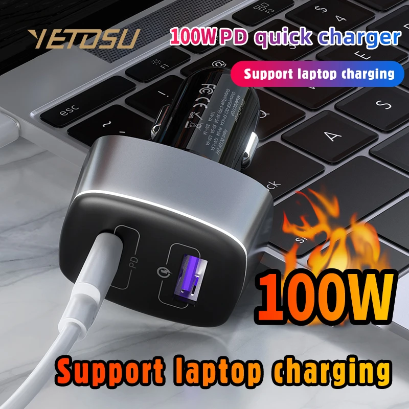 100W Car Charger LED Dual USB PD QC 3.0 Plug 5A Fast Charge Adapter For iPhone 12 11 Xr X Samsung Xiaomi Huawei OPPO VIVO Latop
100W Car Charger LED Dual USB PD QC 3.0 Plug 5A Fast Charge Adapter For iPhone 12 11 Xr X Samsung Xiaomi Huawei OPPO VIVO Latop