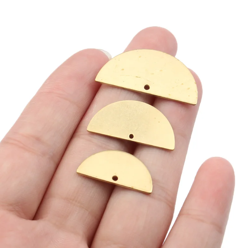 Wholesale Brass Semicircle Charms DIY Earrings Pendant Sector Handmade Crafts Jewelry Making Findings Accessories Supplies
Wholesale Brass Semicircle Charms DIY Earrings Pendant Sector Handmade Crafts Jewelry Making Findings Accessories Supplies