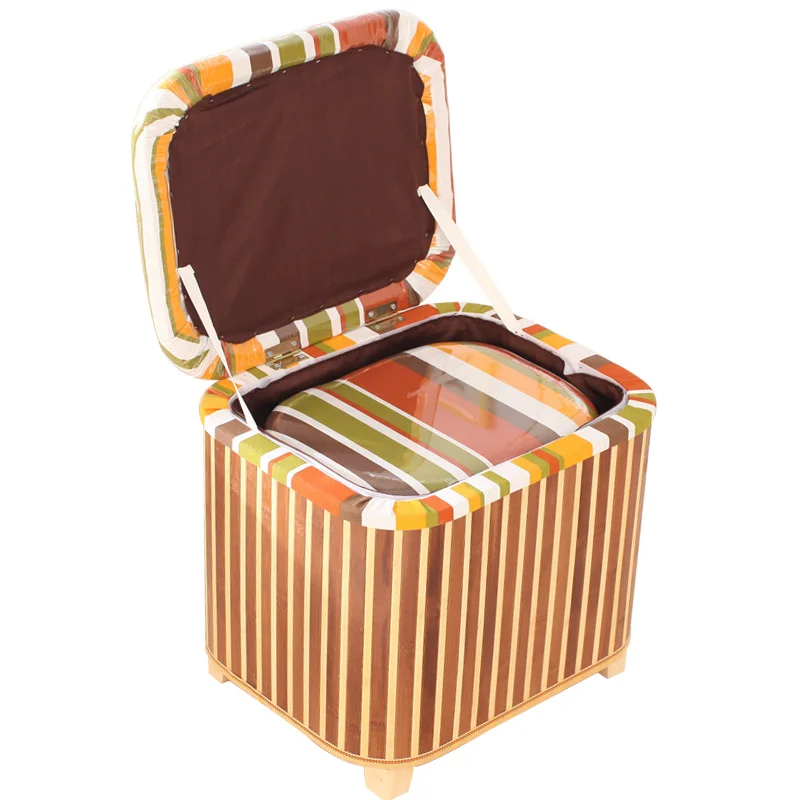 Bamboo Storage Stool Multi-Functional Bucket with Lid Can Sit Small Shoe Changing Stool Household Storage Box
Bamboo Storage Stool Multi-Functional Bucket with Lid Can Sit Small Shoe Changing Stool Household Storage Box