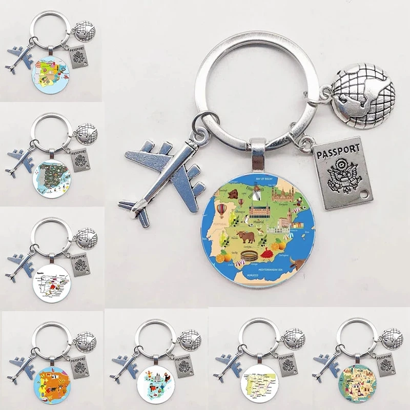 New Style 25mm Handmade Spanish Cartoon Map Fashion Keychain, Jewelry Exquisite Gift Keyring
New Style 25mm Handmade Spanish Cartoon Map Fashion Keychain, Jewelry Exquisite Gift Keyring