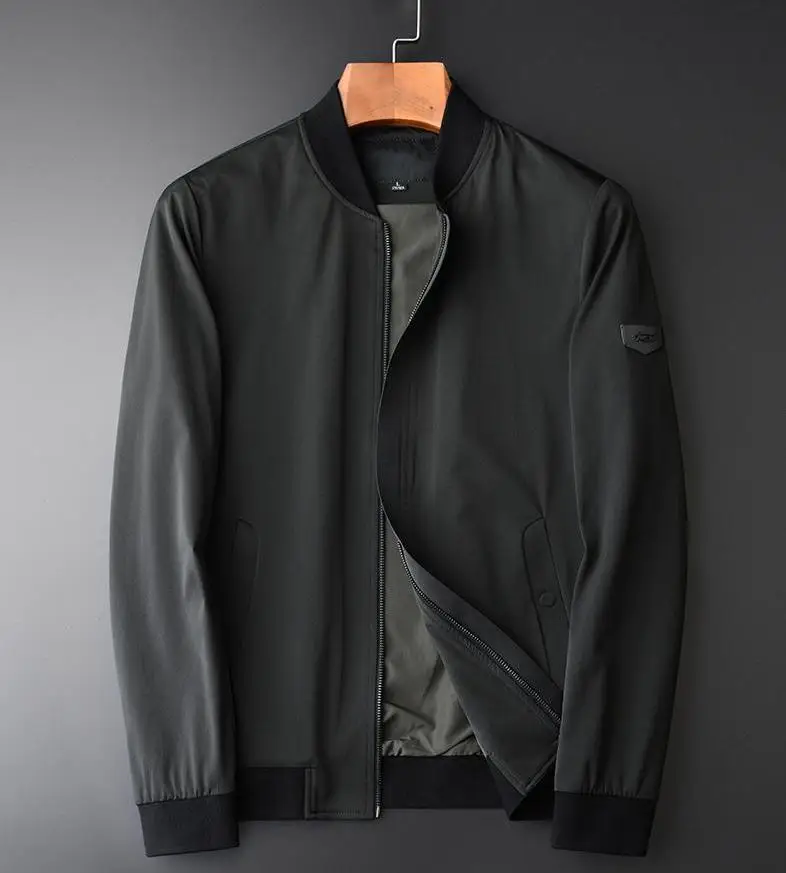 Male Jacket Autumn New Baseball Collar Silky Fabric Mens And Coats Fashion Solid Color Comfortable Man Jackets
Male Jacket Autumn New Baseball Collar Silky Fabric Mens And Coats Fashion Solid Color Comfortable Man Jackets