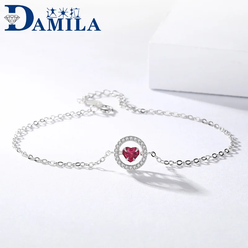 Red heart 925 Sterling Silver bracelets Fashion Jewelry red stone cubic zironia bracelets for women ladies
Red heart 925 Sterling Silver bracelets Fashion Jewelry red stone cubic zironia bracelets for women ladies