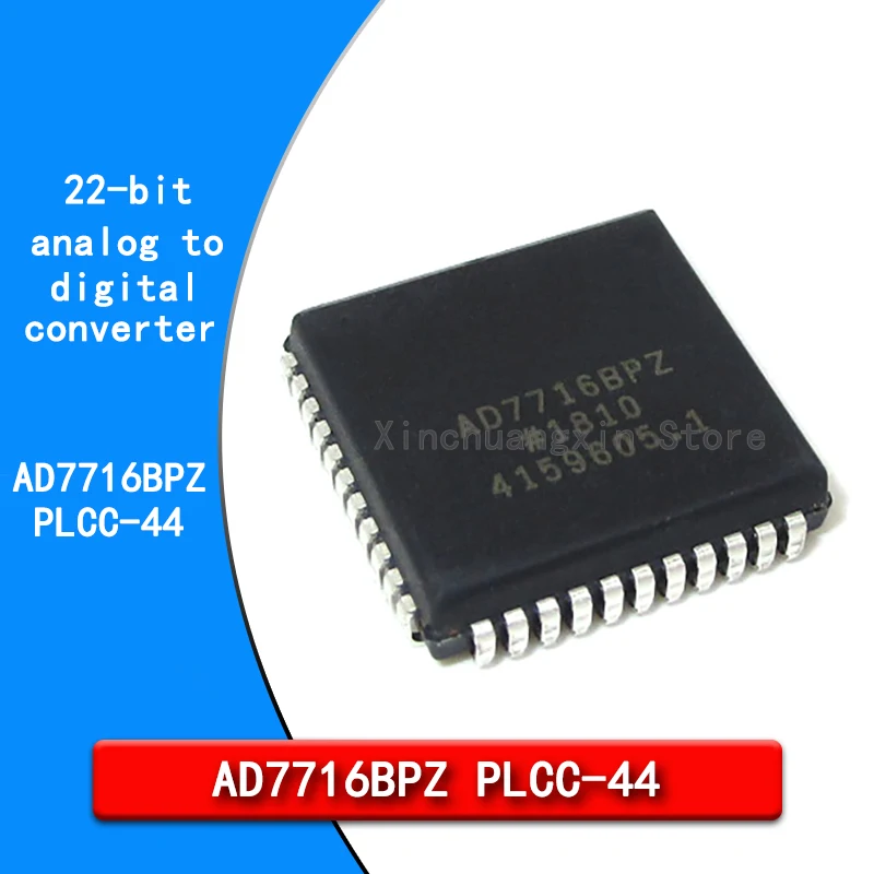 AD7716 AD7716BPZ AD7716BP PLCC-44 CMOS 4-channel 22-bit data acquisition system converter chip
AD7716 AD7716BPZ AD7716BP PLCC-44 CMOS 4-channel 22-bit data acquisition system converter chip