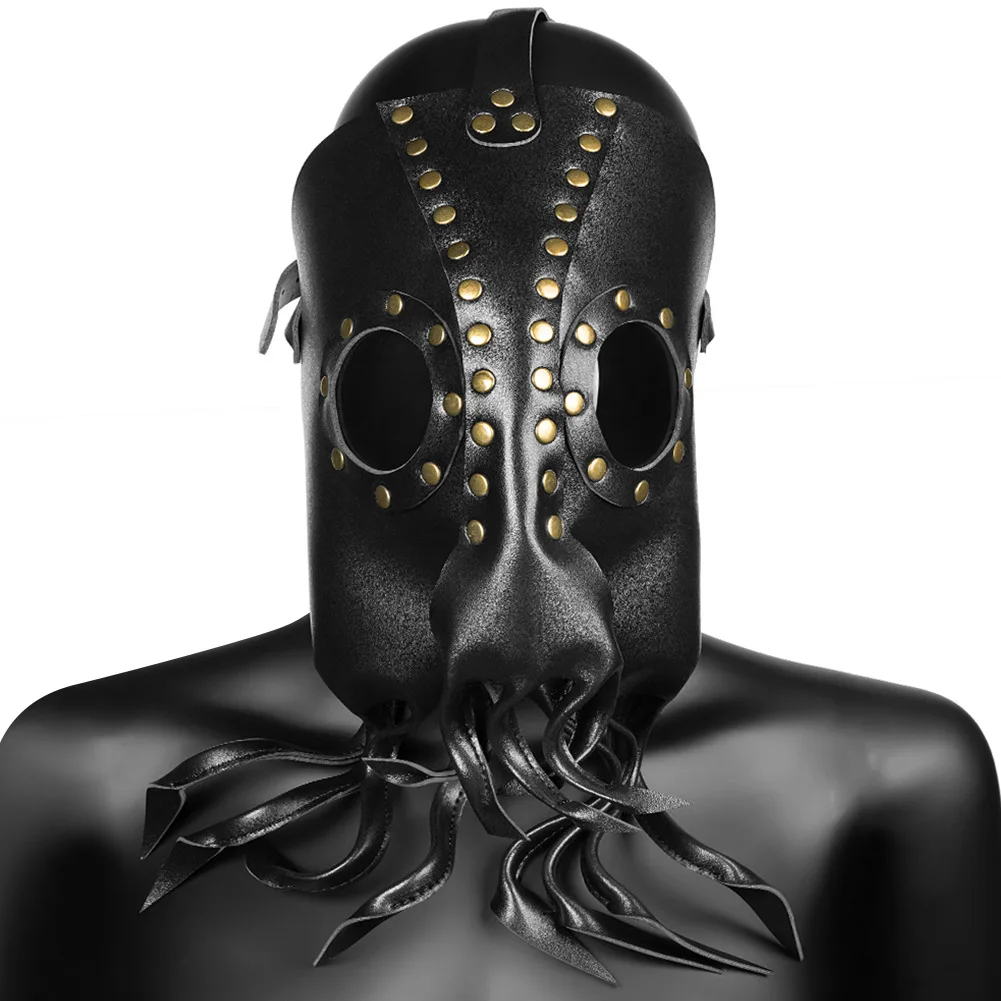 Steampunk Black Faux Leather Funny Octopus Headgear Devil Cosplay Rivet Decoratived Full Mask Party Mask Masquerade Prom Mask
Steampunk Black Faux Leather Funny Octopus Headgear Devil Cosplay Rivet Decoratived Full Mask Party Mask Masquerade Prom Mask