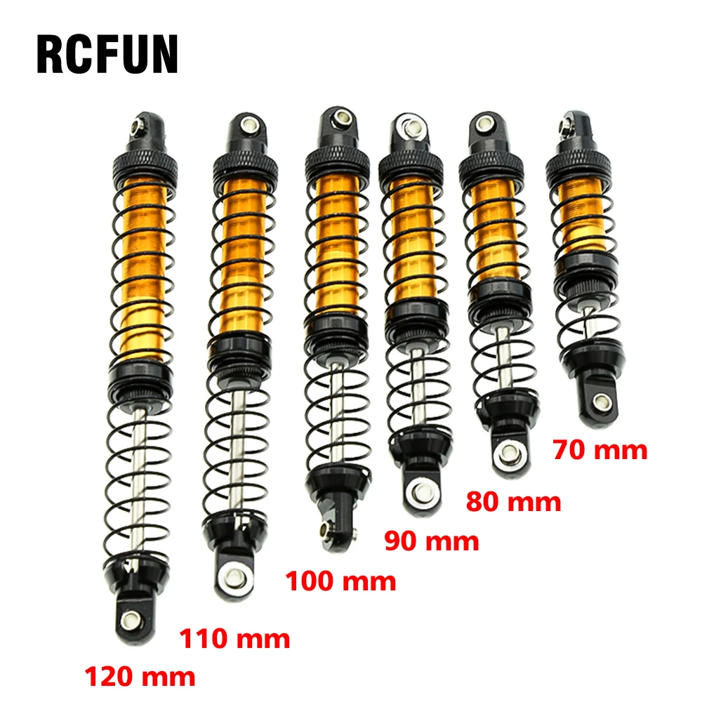 Metal 70mm 80mm 90mm 100mm 110mm 120mm Shock Absorber Oil Damper for 1/10 RC Crawler Car Axial SCX10 90046 AXI03007 TRX4 TRX6
Metal 70mm 80mm 90mm 100mm 110mm 120mm Shock Absorber Oil Damper for 1/10 RC Crawler Car Axial SCX10 90046 AXI03007 TRX4 TRX6