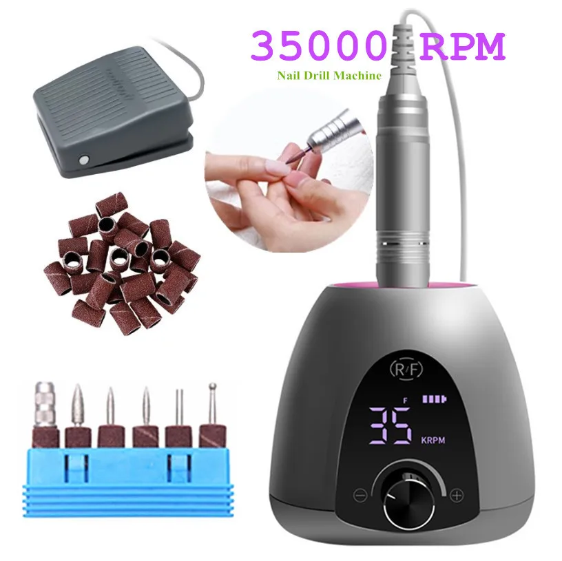 Dental Lab 35K RPM Nail Drill Machine For Acrylic Nail Removal Rechargeable Nail Drill Apparatus For Manicure Nail Gel Polisher
Dental Lab 35K RPM Nail Drill Machine For Acrylic Nail Removal Rechargeable Nail Drill Apparatus For Manicure Nail Gel Polisher