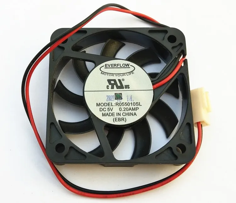 R055010SL For Everflow 5010 5cm Fan 2-Wire Ultra-Thin Mute 5cm 5V 0.20a 2100RPM
R055010SL For Everflow 5010 5cm Fan 2-Wire Ultra-Thin Mute 5cm 5V 0.20a 2100RPM