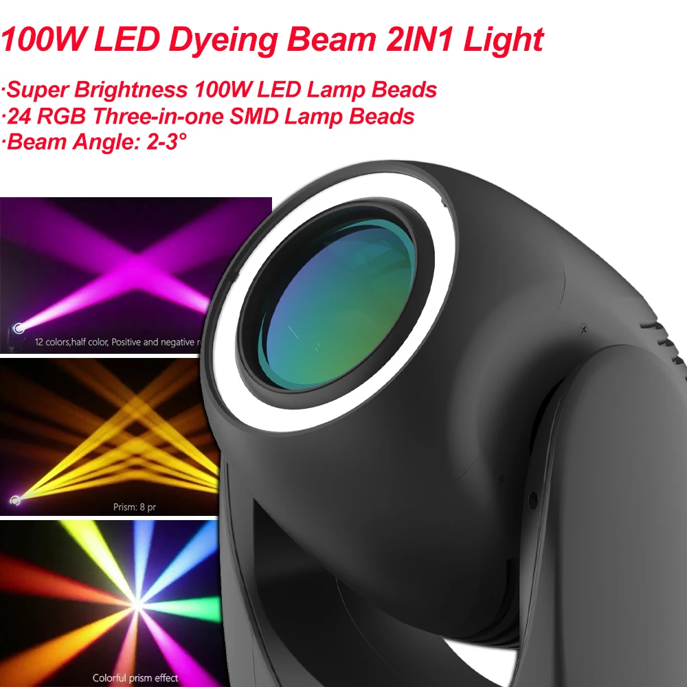 LED Party Lights 100W LED Super brightness Beam Moving Head Light LED 24 RGB 3in1 SMD Dyeing Lamp 8 prism Effect DMX Stage Light
LED Party Lights 100W LED Super brightness Beam Moving Head Light LED 24 RGB 3in1 SMD Dyeing Lamp 8 prism Effect DMX Stage Light