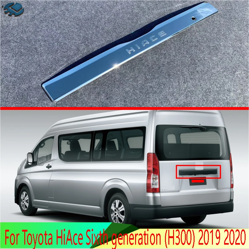 For Toyota HiAce Sixth generation (H300) 2019 2020 ABS Chrome Rear Boot Door Trunk Lid Cover Trim Tailgate Garnish
For Toyota HiAce Sixth generation (H300) 2019 2020 ABS Chrome Rear Boot Door Trunk Lid Cover Trim Tailgate Garnish