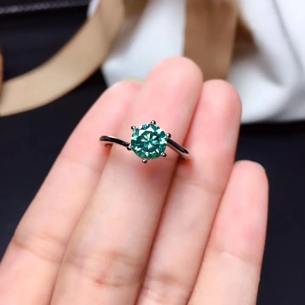 Green moissanite Personality design New ring, 925 Sterling silver, beautiful color, sparkling, 1 carat 2 Carat Diamond D VVS1
Green moissanite Personality design New ring, 925 Sterling silver, beautiful color, sparkling, 1 carat 2 Carat Diamond D VVS1