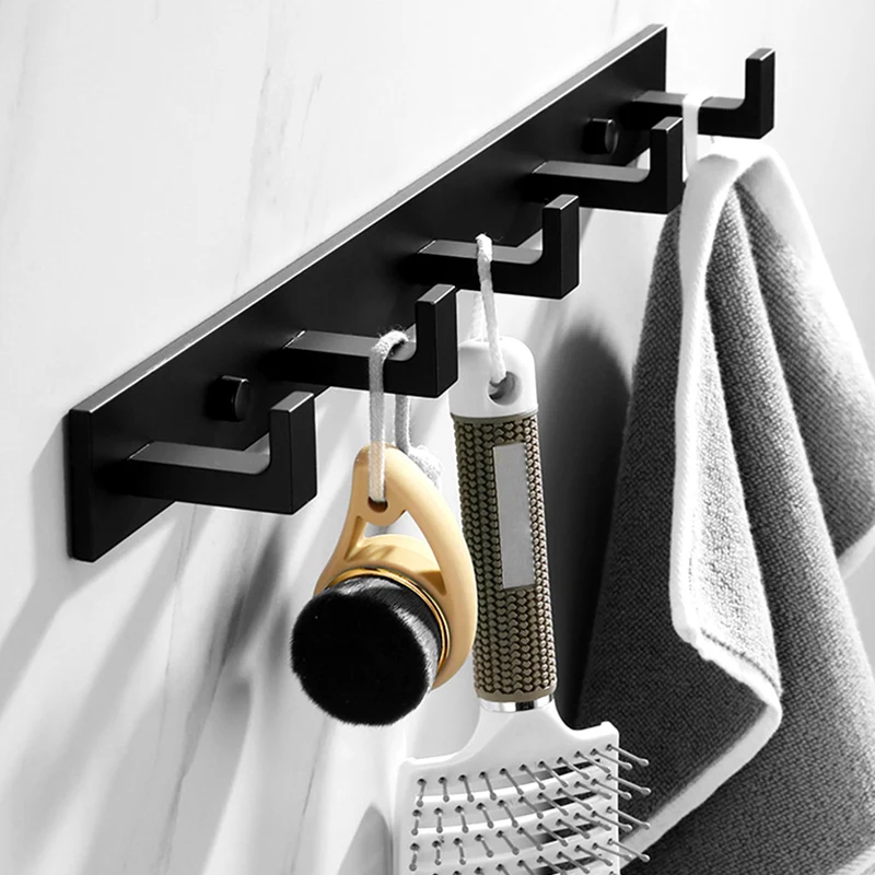 Thicken Aluminum Bath Towel Robe Hooks Black Bedroom Bag Hat Clothes Coat Hook Door Wall Hanger Home Wall Mount Rack Accessories
Thicken Aluminum Bath Towel Robe Hooks Black Bedroom Bag Hat Clothes Coat Hook Door Wall Hanger Home Wall Mount Rack Accessories