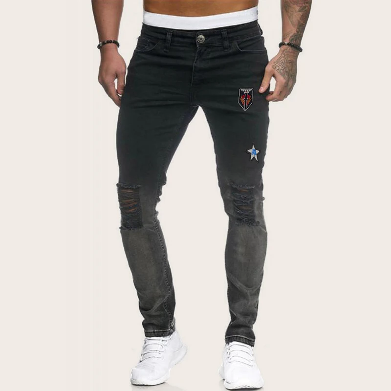 Men's Stretch Skinny Jeans 2020 New Fashion Slim Fit Hole Denim Trousers Dark Grey Ripped Biker Pants Male Brand
Men's Stretch Skinny Jeans 2020 New Fashion Slim Fit Hole Denim Trousers Dark Grey Ripped Biker Pants Male Brand