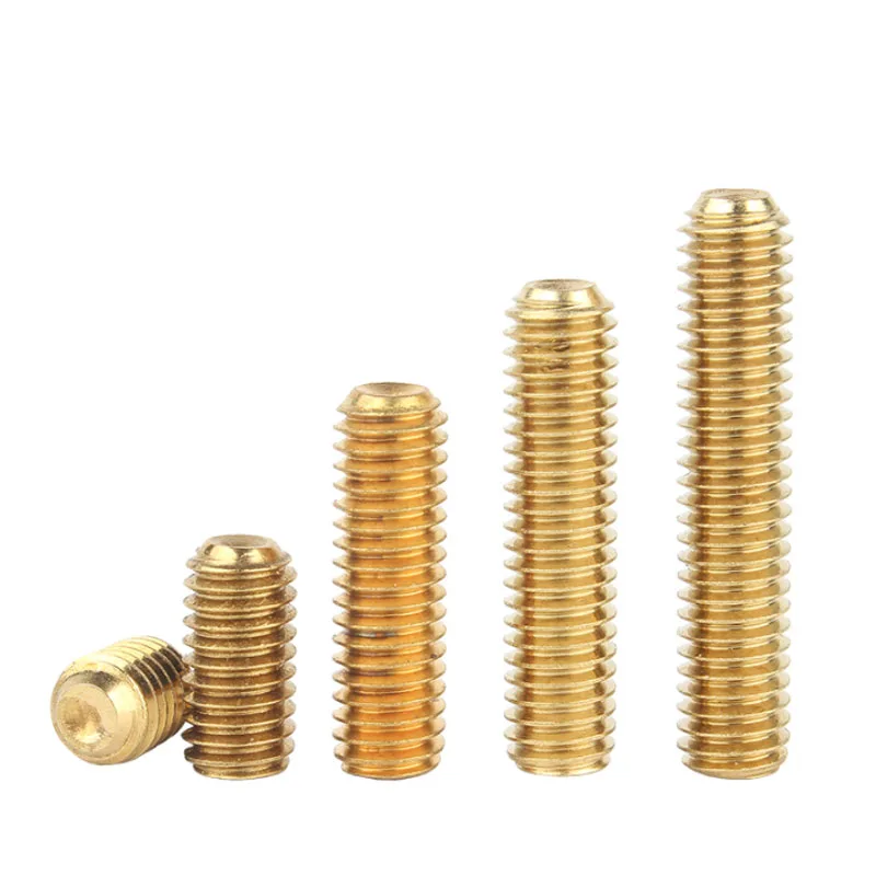 1/2/5/10 Pcs Brass Hex Socket Flat-Tip Set Screws Headless Socket Head Screw M2 M2.5 M3 M4 M5 M6 M8 M10 M12
1/2/5/10 Pcs Brass Hex Socket Flat-Tip Set Screws Headless Socket Head Screw M2 M2.5 M3 M4 M5 M6 M8 M10 M12