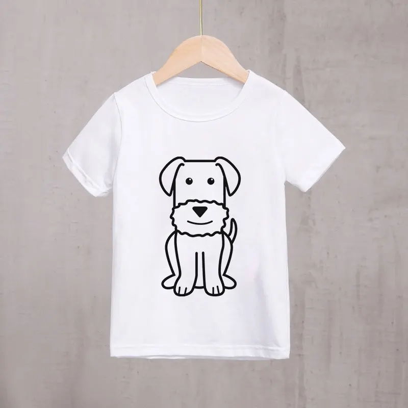 T-shirt Kids Summer Pet Dog Print T-shirt Boys Round Neck White Top Girls T shirt Casual Fashion Style Harajuku Korean Design
T-shirt Kids Summer Pet Dog Print T-shirt Boys Round Neck White Top Girls T shirt Casual Fashion Style Harajuku Korean Design