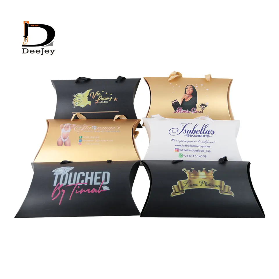Handmade Wedding Favors Custom Logo color print Pillow Box 38x27x6cm For hair bundles Unique Pillow Decorations Favor
Handmade Wedding Favors Custom Logo color print Pillow Box 38x27x6cm For hair bundles Unique Pillow Decorations Favor