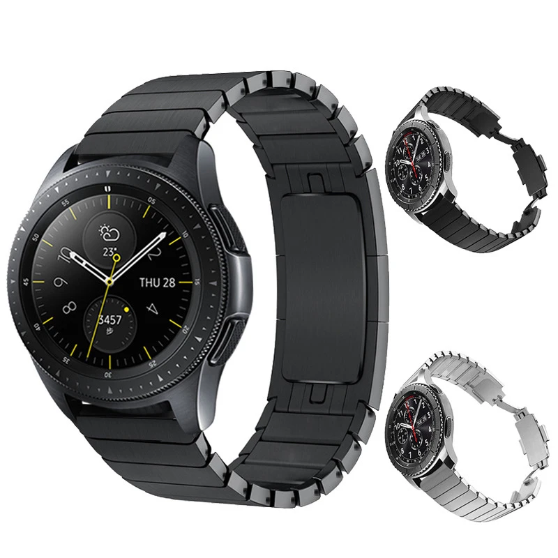 Ремешок для часов, нержавеющая сталь, для Samsung Galaxy Watch 3, 41 мм, 46 мм, 42 мм, металлический браслет для Samsung Gear S3 Frontier
Ремешок для часов, нержавеющая сталь, для Samsung Galaxy Watch 3, 41 мм, 46 мм, 42 мм, металлический браслет для Samsung Gear S3 Frontier