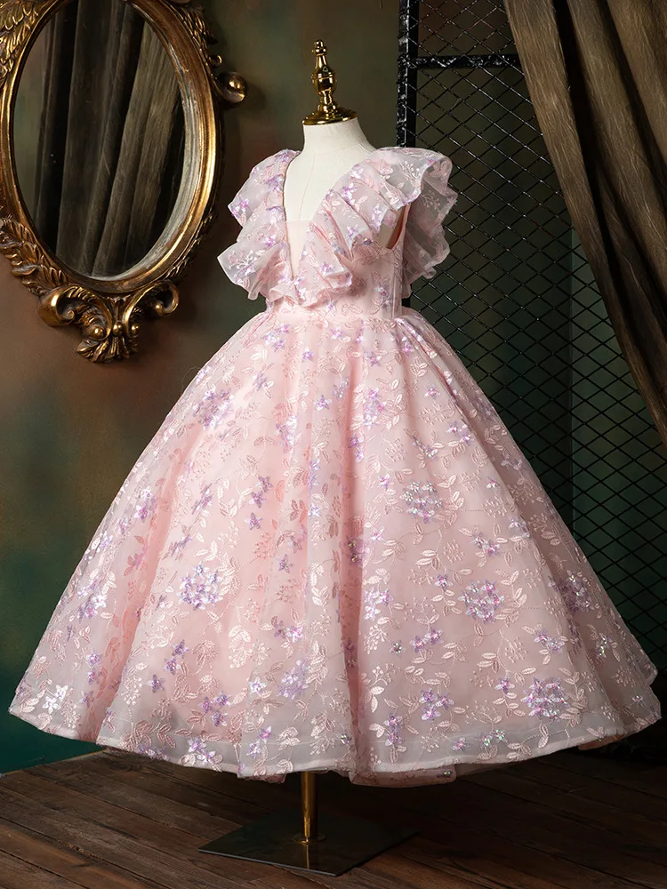 Girls Princess Dress 3-12Years Pink Embroidery Flower Girl Dresses Children Formal Party Ball Gown Catwalk Costume
Girls Princess Dress 3-12Years Pink Embroidery Flower Girl Dresses Children Formal Party Ball Gown Catwalk Costume