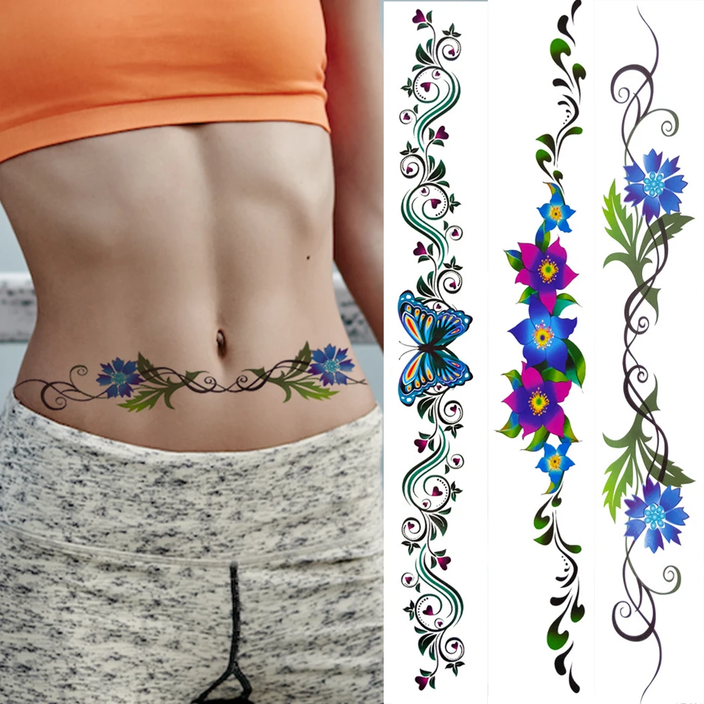 Colorful Thorns Flower Tattoos Sticker For Women Fake Body Art Waist Tattoo Realistic Butterfly Long Lace Tatoos Cover Up Sexy
Colorful Thorns Flower Tattoos Sticker For Women Fake Body Art Waist Tattoo Realistic Butterfly Long Lace Tatoos Cover Up Sexy