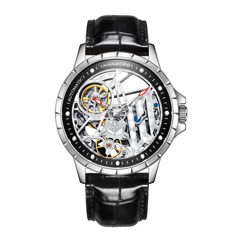 HANBORO Men Watch Luxury Mens Automatic Watches Waterproof Luminous Mechanical Wristwatch Double Side Hollow Out Sapphire Mirror
HANBORO Men Watch Luxury Mens Automatic Watches Waterproof Luminous Mechanical Wristwatch Double Side Hollow Out Sapphire Mirror