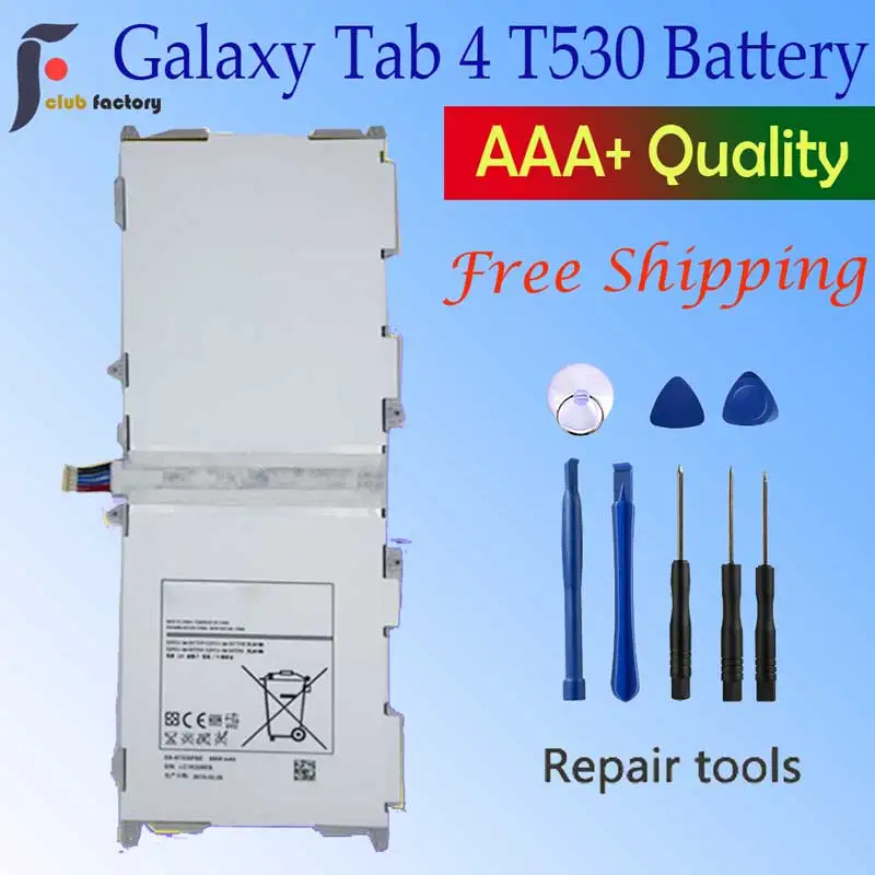 For Samsung GALAXY Tab 4 SM-T530 SM-T531 SM-T533 SM-T535 SM-T537 P5220 EB-BT530FBC EB-BT530FBE 10.1" New Tablet Battery
For Samsung GALAXY Tab 4 SM-T530 SM-T531 SM-T533 SM-T535 SM-T537 P5220 EB-BT530FBC EB-BT530FBE 10.1" New Tablet Battery