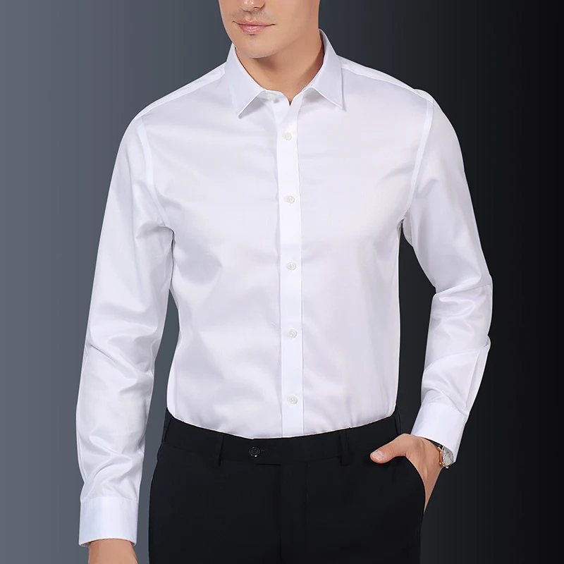 Four Season Black White Men Tuxedo Shirt Regular Fit Button-Down Long Sleeve Dress Shirts Luxury Wedding Party Male Blouses
Four Season Black White Men Tuxedo Shirt Regular Fit Button-Down Long Sleeve Dress Shirts Luxury Wedding Party Male Blouses