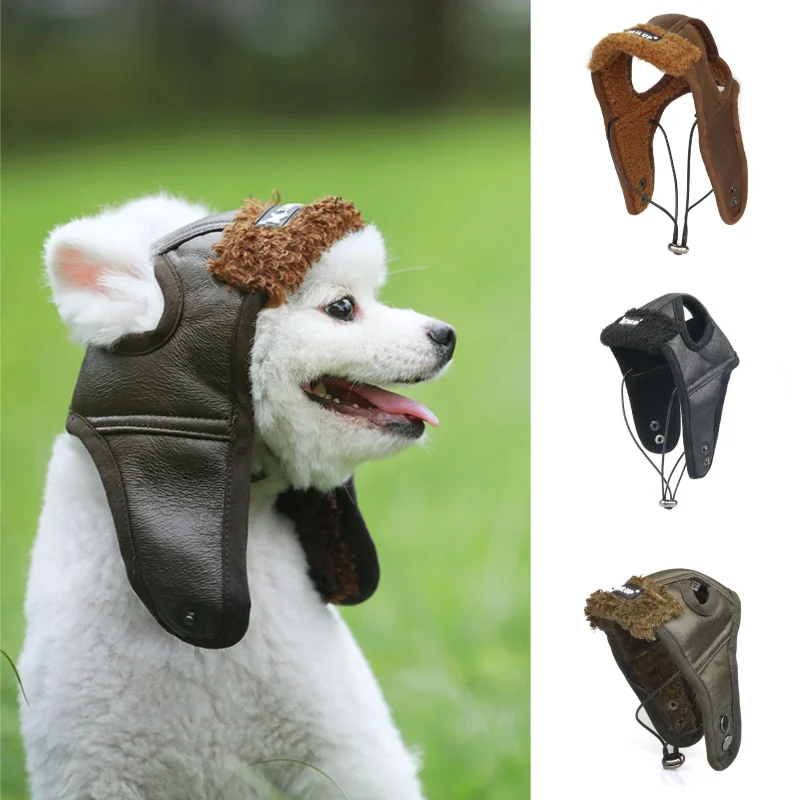 Warm Dog Pilot Hat For Large Puppy Dogs Hats Retro Leather Pet Dog Autumn Winter Funny Cosplay Christmas Gift Pet Product
Warm Dog Pilot Hat For Large Puppy Dogs Hats Retro Leather Pet Dog Autumn Winter Funny Cosplay Christmas Gift Pet Product