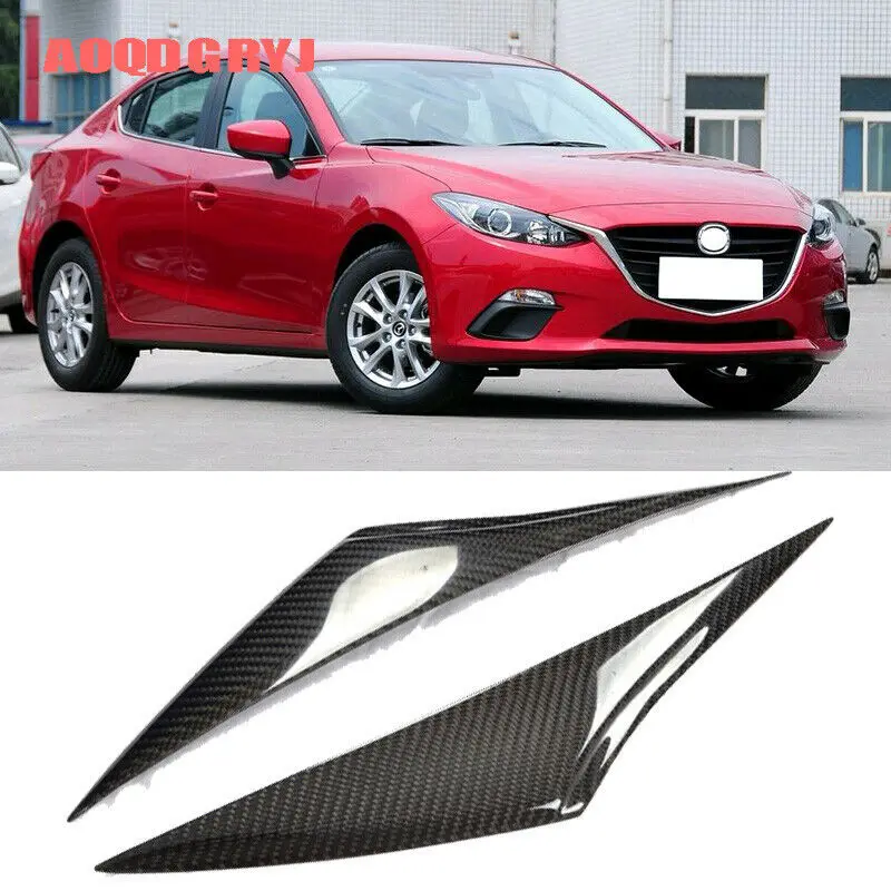 Fits For Mazda 3 Axela 2014-2016 Carbon Fiber Eyebrows Headlight Eyelids Cover trim Moulding Car Accessories 2PCS
Fits For Mazda 3 Axela 2014-2016 Carbon Fiber Eyebrows Headlight Eyelids Cover trim Moulding Car Accessories 2PCS