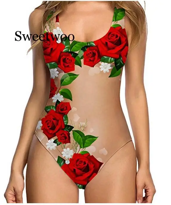 HOT Women One-Piece Swimsuit Invisible Color Rose Flower Bikini Bathing Suit Beachwear Swimwear Push Up Bikini Bathing
HOT Women One-Piece Swimsuit Invisible Color Rose Flower Bikini Bathing Suit Beachwear Swimwear Push Up Bikini Bathing