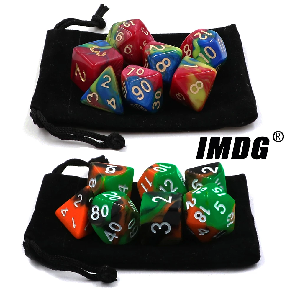 IMDG, 7 шт./компл., креативные кости для ролевых игр, многогранные акриловые кости, разные цвета, игральные кости
IMDG, 7 шт./компл., креативные кости для ролевых игр, многогранные акриловые кости, разные цвета, игральные кости