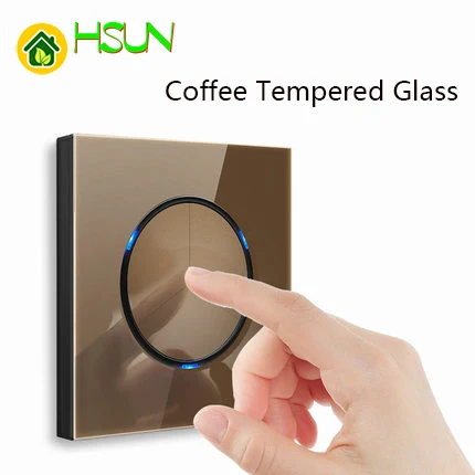 Coffee Tempered glass switch 1 2 3 4 gang 2 way Light pressure Wall Switch Socket With LED lights Household
Coffee Tempered glass switch 1 2 3 4 gang 2 way Light pressure Wall Switch Socket With LED lights Household