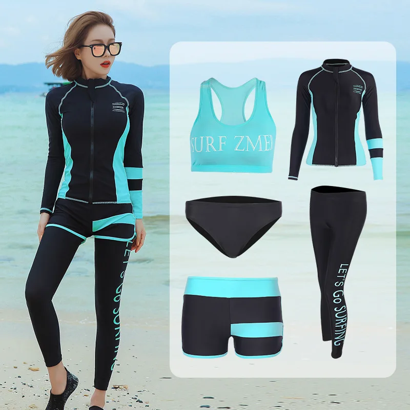 Full Body Rash Guards set Swimsuit Surf Bathing Suits Activewear Set 5 Piece Yoga Jogging Workout Clothes Athletic Tracksuits
Full Body Rash Guards set Swimsuit Surf Bathing Suits Activewear Set 5 Piece Yoga Jogging Workout Clothes Athletic Tracksuits