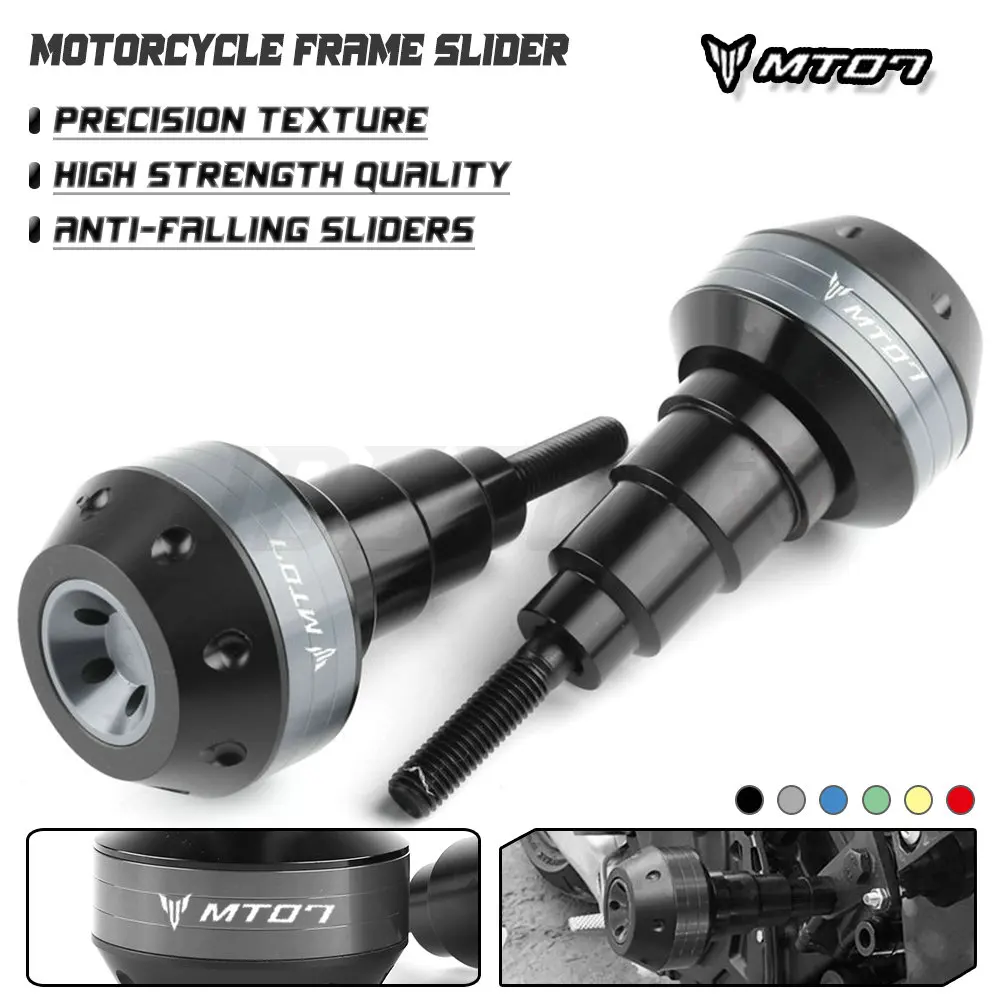 MT07 logo CNC Frame Sliders Crash Pad Falling Protector Guard For Yamaha MT07 MT 07 2015-2020 engine protection Sliders cover
MT07 logo CNC Frame Sliders Crash Pad Falling Protector Guard For Yamaha MT07 MT 07 2015-2020 engine protection Sliders cover