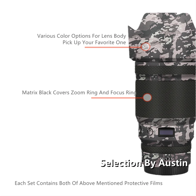 Decal Skin Wrap Film Z 50 For NiKON z50 f1.2s NiKKOR Lens Skin Sticker Anti-scratch Protector Case
Decal Skin Wrap Film Z 50 For NiKON z50 f1.2s NiKKOR Lens Skin Sticker Anti-scratch Protector Case