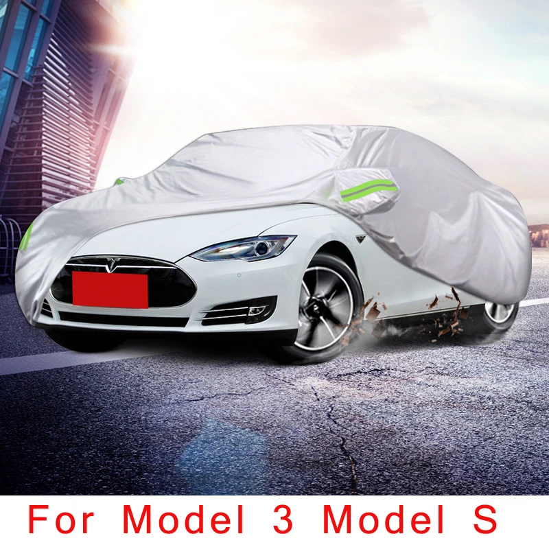 Full Car Covers Outdoor Sun UV Protection Dust Rain Snow Oxford cloth Protective For Tesla Model 3 esla Model S Accessories 2021
Full Car Covers Outdoor Sun UV Protection Dust Rain Snow Oxford cloth Protective For Tesla Model 3 esla Model S Accessories 2021