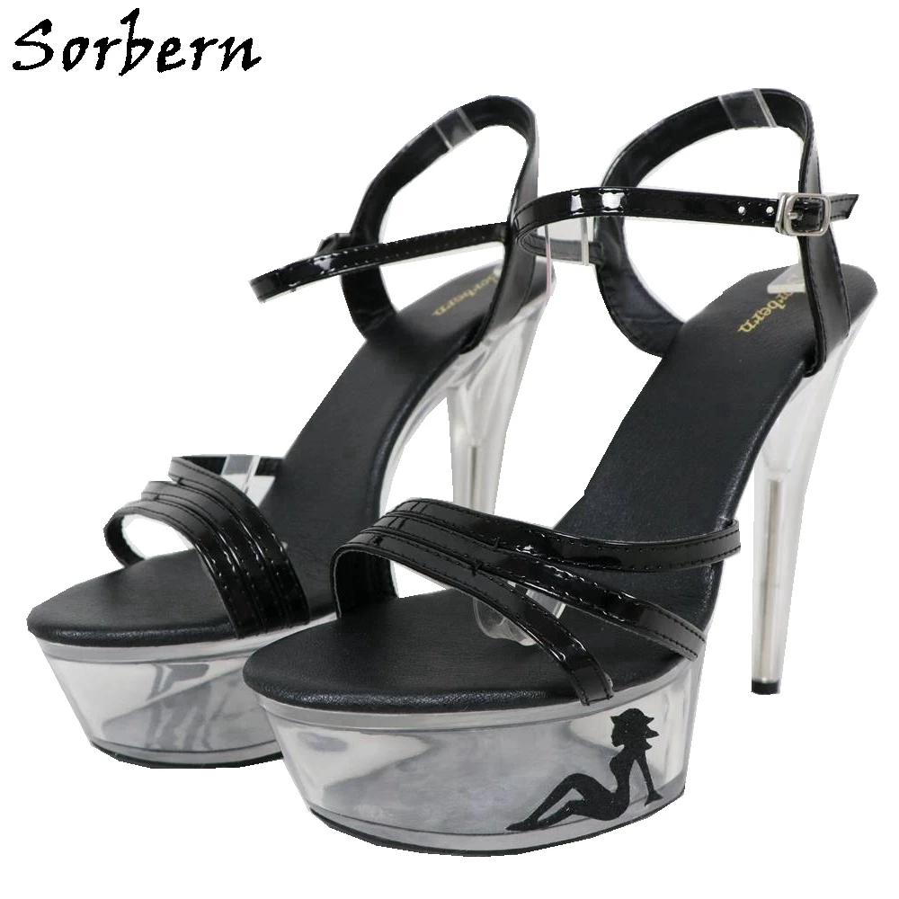 Sorbern Fashion Women Party Sandals Open Toe Transparent Sole Ankle Strap 6 inch Heels Sandalias Mujer 2019 Platform Sandals
Sorbern Fashion Women Party Sandals Open Toe Transparent Sole Ankle Strap 6 inch Heels Sandalias Mujer 2019 Platform Sandals