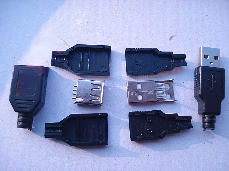50 шт. USB2.0 штекер/гнездо из трех частей сварная проволока Съемная оболочка с хвостом
50 шт. USB2.0 штекер/гнездо из трех частей сварная проволока Съемная оболочка с хвостом
