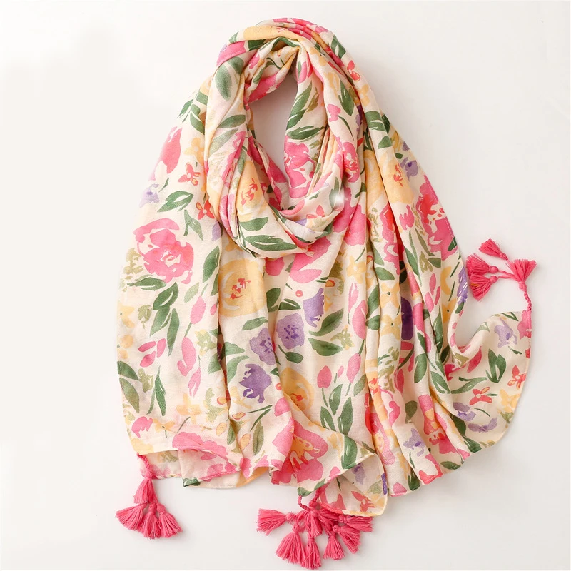 2022 New Cotton Ombre Flower Print Tassel Scarf Shawls Long Floral Pattern Wrap Hijab Scarves Free Shipping
2022 New Cotton Ombre Flower Print Tassel Scarf Shawls Long Floral Pattern Wrap Hijab Scarves Free Shipping