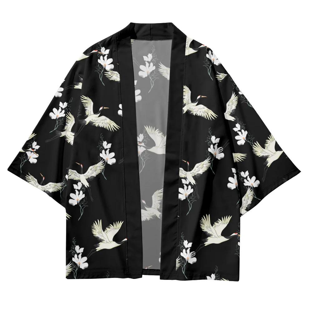 Floral Crane Printed Kimono Cardigan Men Japanese Traditional Casual Loose Thin Set Coat Pants Asian Clothes Harajuku
Floral Crane Printed Kimono Cardigan Men Japanese Traditional Casual Loose Thin Set Coat Pants Asian Clothes Harajuku