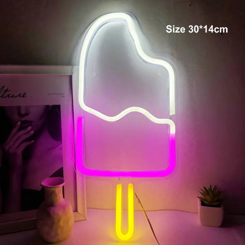 USB powered LED Ice Cream Neon Sign Beer Neon Light Room Decor Wall Lights Kids Birthday gift
USB powered LED Ice Cream Neon Sign Beer Neon Light Room Decor Wall Lights Kids Birthday gift